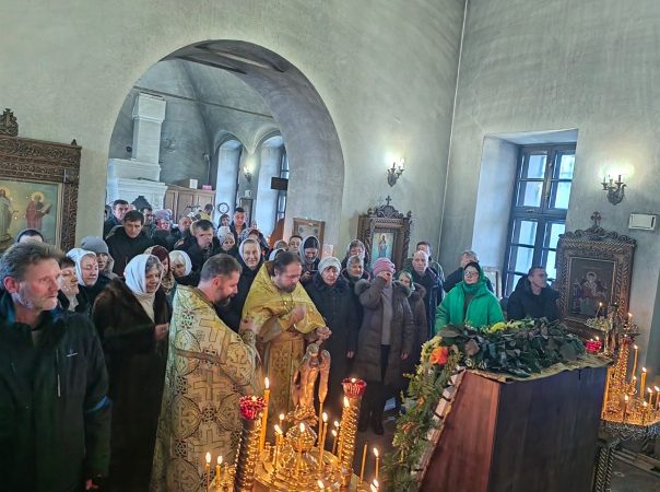 Престольный праздник в Никольском храме  в Русиново